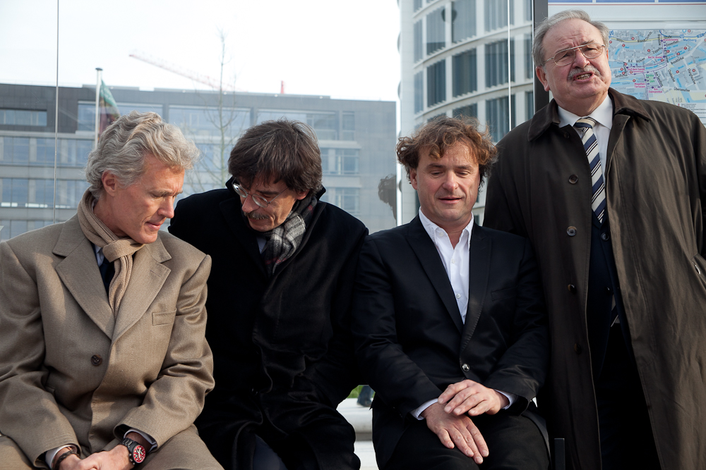 Jean-Francois Decaux, Jörn Walter, André Poitiers und Günter Elste