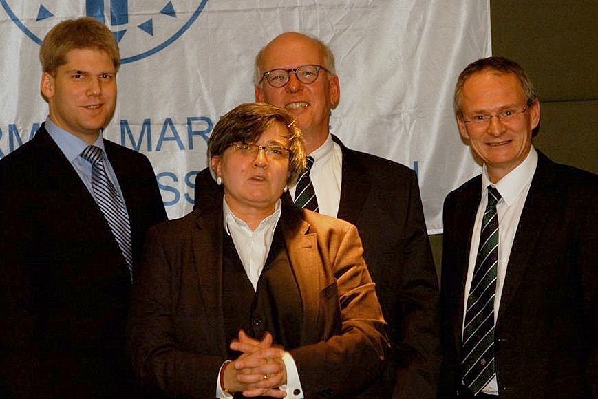 Neuer GMAA-Vorstand v.l.n.r.: Falk Fischer, Esther Mallach, Dr. Christoph Hasche, Jan Wölper