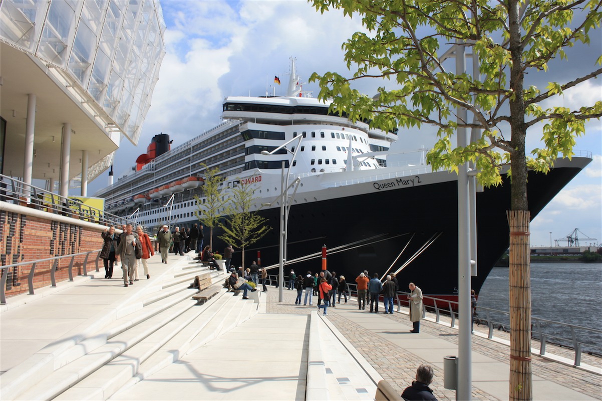 Die Queen Mary 2 bei ihrem diesjährigen Antrittsbesuch. (Foto WM)