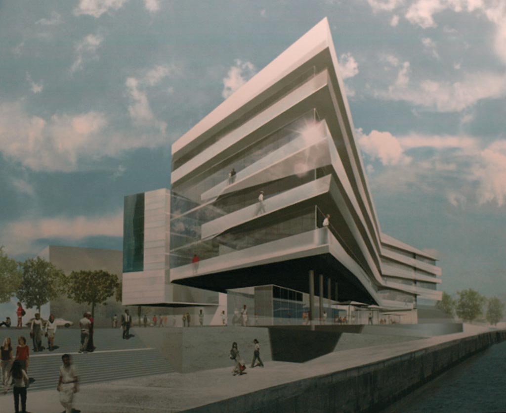 Der Neubau der Hafencity-Universität; ein Entwurf der Dresdner Architekten 