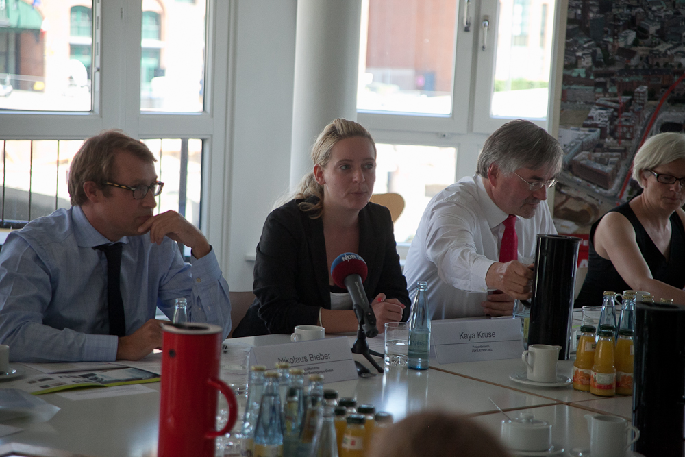 Auf der dazugehörigen Pressekonferenz erklärte HafenCity-Chef Jürgen Bruns-Berentelg ...