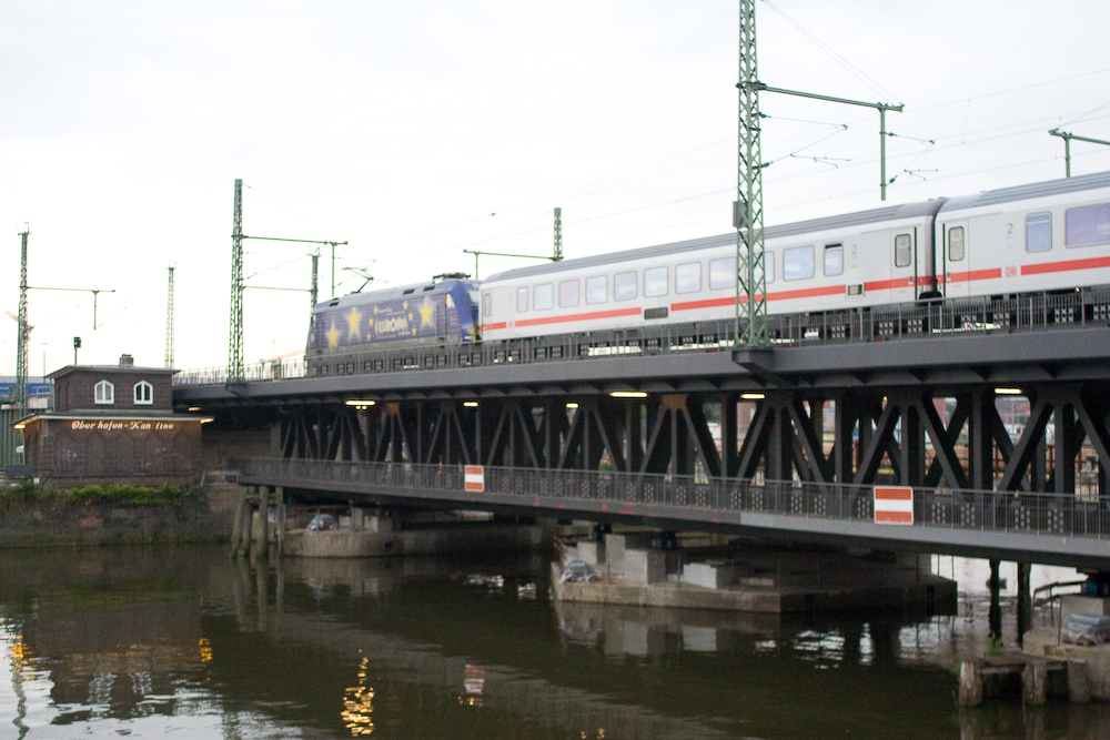 Die einzige zweigeschossige Brücke in Hamburg