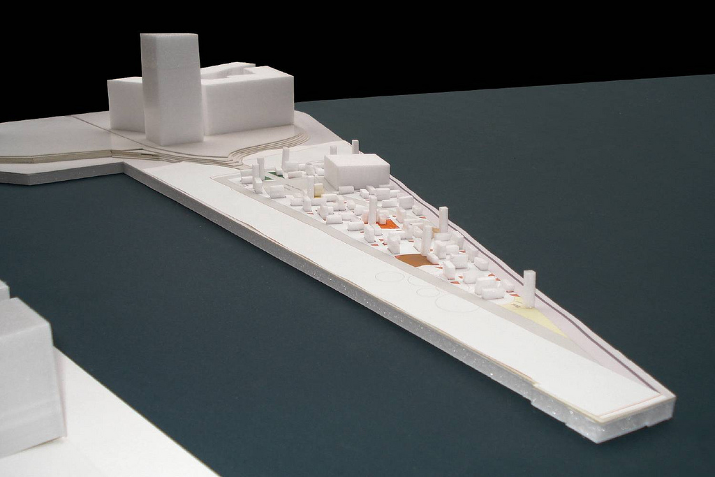 Das Modell des Ausstellungsgeländes (Simon Putz /// Kosemund & Putz Architekten)