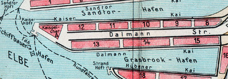 Historische Karte von 1928 
