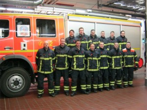 Feuerwehrleute der II. Wachabteilung