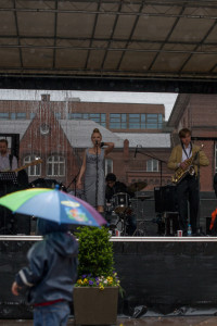 Auch Spherical auf dem Überseeboulevard hatt unter dem Wetter zu leiden