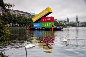 Die Musikfest Container-Skulptur (Foto: Raetzke)