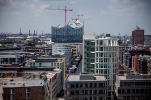 Großartiger Blick über Hamburg inbegriffen