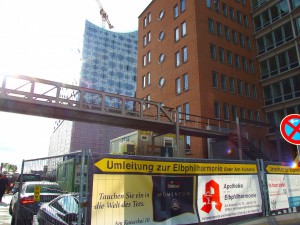 Umleitung zur Elbphilharmonie