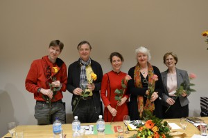 v.l. Christian Gutsch, Dr. Wolfgang Weisbrod-Weber, Tanja Heine (Vorsitzende), Corinna Schmidt,  Monika Breuch-Moritz, nicht im Bild: Peter Nimpsch (Foto: CF)