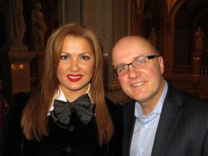 Andreas Schmidt mit Anna Netrebko, weltweit bekannte und bedeutende Sopranistin (Foto: Andreas Schmidt)